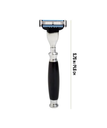 Union Razors SS3RZ Razor with Black Wood Handle - Premium Quality Shaving Solution 1 Count - Perfect for a Smooth Shave - Buy Online on SooperMarket.com
