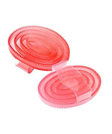 START Gell glitter soft comb for combing the horse's coat and hair (pink)