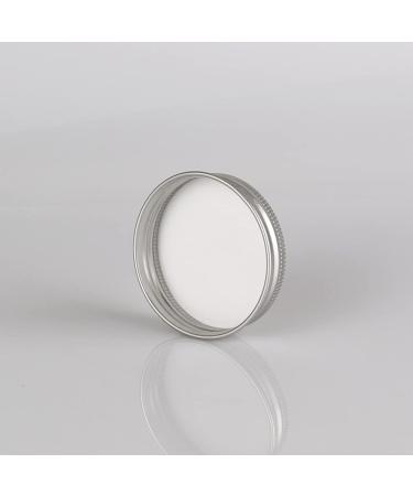 Zeoabsy 50pcs 30ml Silver Aluminum Tins - Empty Screw-Top Containers for Cosmetics Candles & Ointments + Spatulas & Etiquette - Buy Online on SooperMarket.com