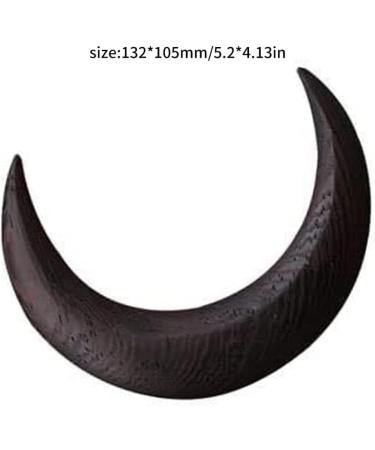 French Clips For Hair Halloween Moon Fork Wooden Hairpin Barrettes Hair Comb Hair Styling Tool Accessories Black - Buy Online on SooperMarket.com