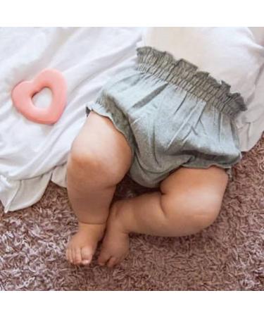 Lanco Teething Ring Heart - 100% Natural Rubber Pink - Safe for Babies - 200g - Buy Online on SooperMarket.com