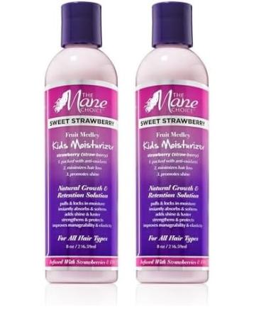 The Mane Choice Sweet Strawberry Fruit Medley Kids Moisturizer 8 Ounce (Pack of 2) 8 Ounce (Pack of 2) Kids Moisturizer