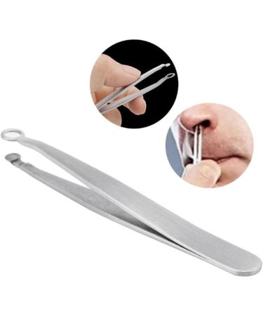 Nose Hair Tweezers Stainless Steel Tweezers Round Tip Face Hair Remover Eyelash Eyebrow Tweezers for Trimming and Grooming Facial Nasal Eyebrow Hair Ingrown Hair - Buy Online on SooperMarket.com