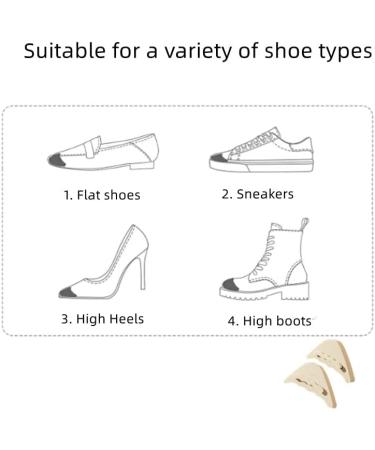 2 Pairs Soft Sponge Shoe Fillers for Big Shoes - Breathable Toe Inserts for High Heel Pain Relief - Buy Online on SooperMarket.com