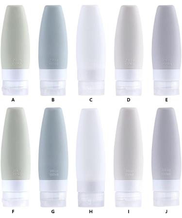 Dajidafu Travel Silicone Dispenser Bottle Shower Gel Toothpaste Makeup Squeeze Tube Refillable Leakproof Container Accessories Light Gray 90ML - Buy Online on SooperMarket.com