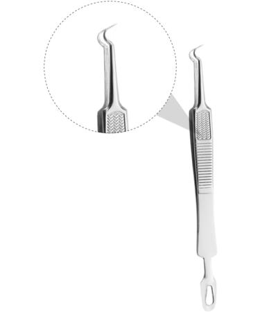 FOYTOKI 9 Pcs Clip Comedone Pimple Extractor Blackhead Tweezers Tool Blackheads Silver Stainless Steel - Buy Online on SooperMarket.com