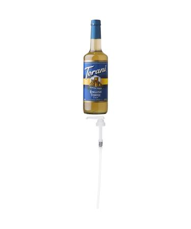 TORANI Sugar Free English Toffee Syrup 750ml PET and Torani Flavored Flavour Syrup Pump for 750ml