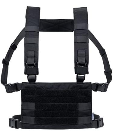 OneTigris ROC Chest Rig Tactical Modular Panel with Removable Shoulder Strap and Waist Strap Black, Version 2.0