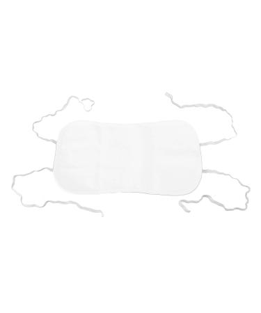 Castor Oil Pack Reusable Washable Castor Oil Pack Made of Organic Cotton with Adjustable Elastic Band White