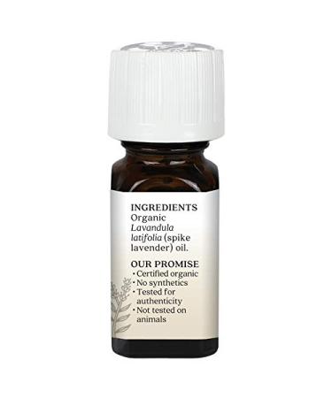 Aura Cacia Organic Lavender Spike Essential Oil - 0.25 fl oz | Pure & Therapeutic - Buy Online on SooperMarket.com