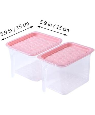 LABRIMP Food Containers 4pcs Box Refrigerator Crisper Refrigerator Containers Vegetable Container Food Household re-usable - Buy Online on SooperMarket.com