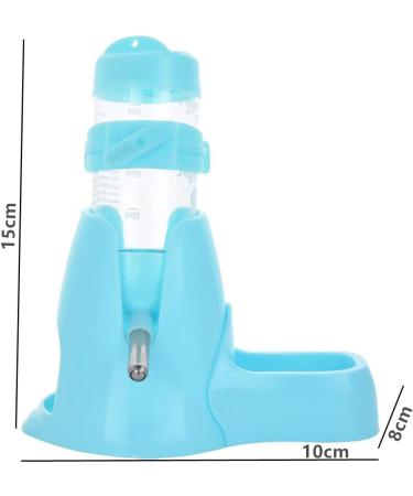 Norhogo Hamsters Water Bottle & Food Dispenser with Stand 80ml - Blue | Small Animals Guinea Pig Rat Rabbit Dwarf Gerbil Chinchilla - Buy Online on SooperMarket.com