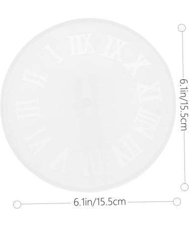 STOBOK 1pc Clock Mold Clocks Silicone Molds Resin Crafts Resin Epoxy Mold Craft Accessories Large Candle As Shown 15.5X15.5CM - Buy Online on SooperMarket.com