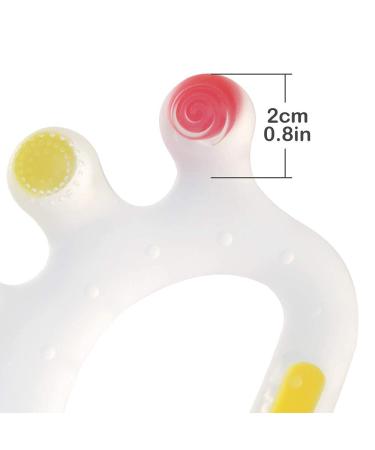 Baby Palm Teether - Silicone Teething Toy for Babies 0-12 Months | Soothes Teething Pain, BPA Free, Easy Grasp Design | Anti-Choking Safety Feature - Buy Online on SooperMarket.com