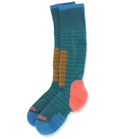 Eurosock Unisex Youth Ski Superlite Socks Teal/Blue XX-Small