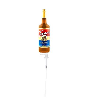 Torani Amaretto Flavour Syrup 750 Milliliter and Torani Flavored Flavour Syrup Pump for 750ml