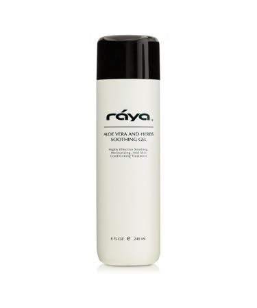 Raya Aloe Vera and Herbs Soothing Gel (323) | Effective Soothing and Moisturizing Treatment for the Face and Body | Comforts Dry Chapped and Irritated Skin