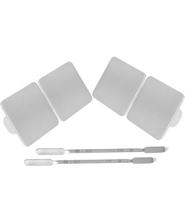 Balacoo 2 Sets Ring Palette Tools - Stainless Steel Makeup Mixing Tray for Foundation & Cosmetic Applications - Buy Online on SooperMarket.com
