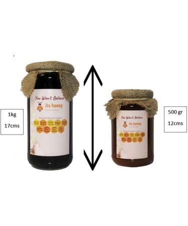 Honey Orange Flower Spanish 100% Pure & Raw Natural Unheated Unpasteurised Fresh Certified Orange Flower Honey 1 Kg - Buy Online on SooperMarket.com