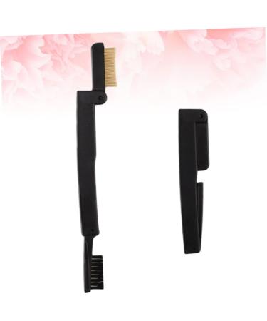 minkissy Lash Comb Makeup Mascara Brush Folding Eyebrow Brush Eyebrow Spoolie Eyebrow Brush Makeup Eyebrow Comb Folding Eyebrows Comb Makeup Brush Eyelash Comb Dual Purpose Brush Spiral 15.2*3cm Black - Buy Online on SooperMarket.com