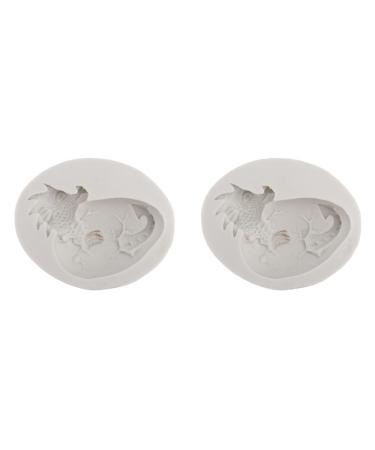 COHEALI 2pcs Easter Dinosaur Egg Mold Clay Mold Interesting Silicone Mold Candle Molds Easter Chocolate Molds Pink Bunny Ears Easter Lamb Easter Soap Easter Baking White Cake Crayon