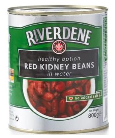 Riverdene Red Kidney Beans 800gm (6 Tins 4800 gram) 4.8 kg (Pack of 1) 4800.0