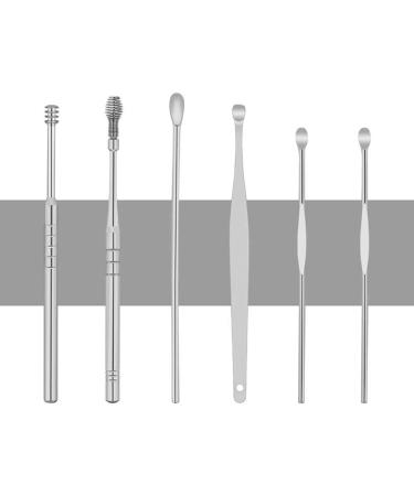 6pcs Ear Picking Tool Set - Stainless Steel Earwax Remover Kit for Ears Care - Buy Online on SooperMarket.com