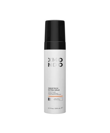 XMONDO Hair Wavetech Extra Hold Wave Foam - Vegan Formula with Pro-Vitamin B5 and Anti-Frizz Nutrients to Fight Static Control Frizz and Enhance Your Wavy Hair 6.7 Fl Oz 1-Pack