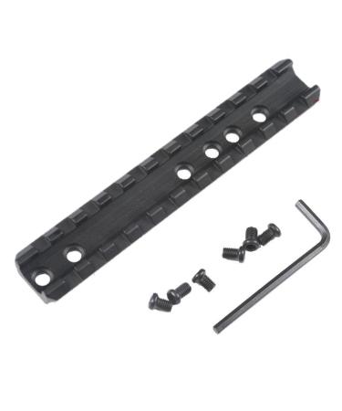 Houson 120mm aluminum M-L-O-K Picatinny-Schiene Picatinny Schiene Weaver Adapter Monta railway Weaverschiene Rail Mount Base Airsoft (11-Slot) G0023