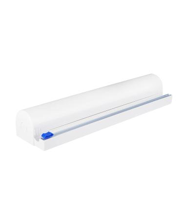 Refillable Plastic Wrap Dispenser with Slide Cutter, Fovanga cling wrap with slide cutter for 250ft Tin Aluminum Foil Dispenser Dispenser without Plastic Wrap