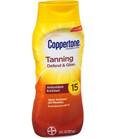 Coppertone Tanning Lotion UVA/UVB SPF 15 - 8 oz