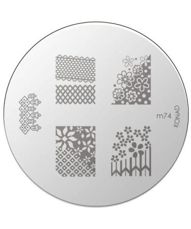 Konad stencil stamping stamping stencil M74