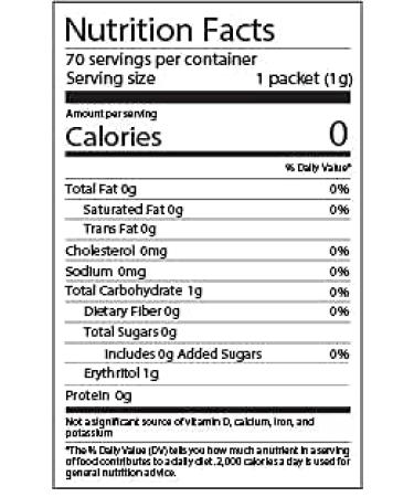 NutraSweet Natural Zero Calorie Stevia Sweetener-Natural Sugar Substitute  Sugar Like Taste  Diabetes-friendly  Keto-friendly - 70 count packets - Buy Online on SooperMarket.com