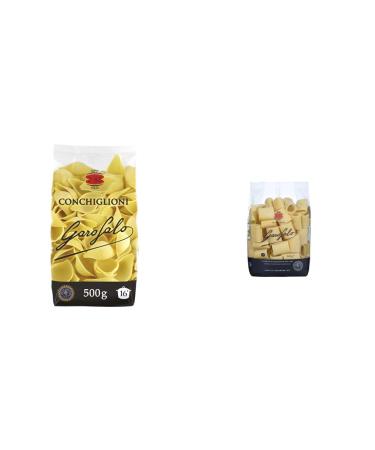 Garofalo Conchiglioni Pasta 500 Gram & Paccheri Pasta 500 Gram