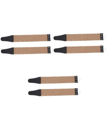 Beavorty tool 6-part belt for the household randomly randomly linen double-sided strap razor hair keeps the use in salon sharpening fryered tools leather leash 46.5x6cmx3pcs different colors x 3 pieces