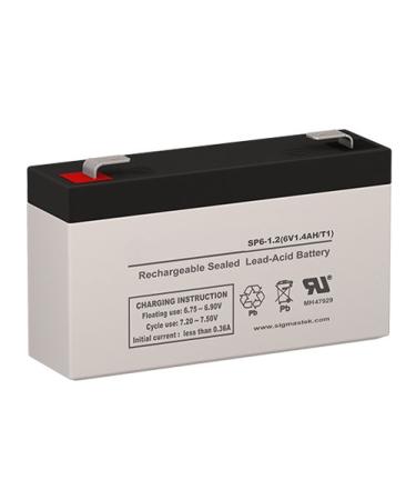 UB613 (D5731) 6 Volt 1.4 AmpH SLA Replacement Battery with F1 Terminal