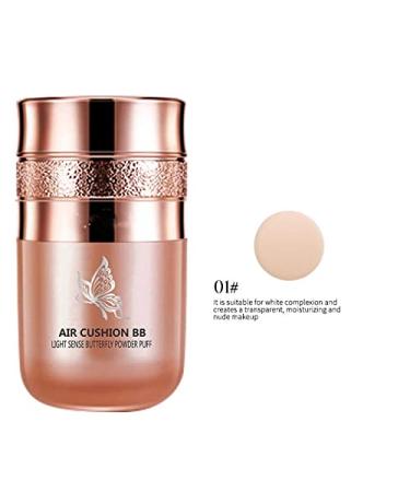 Buy Butterfly Cushion BB Cream - Air Cushion CC Cream & Moisturizing Concealer - Easy to Use Liquid Foundation in Ivory White - International Shipping - Buy Online on SooperMarket.com
