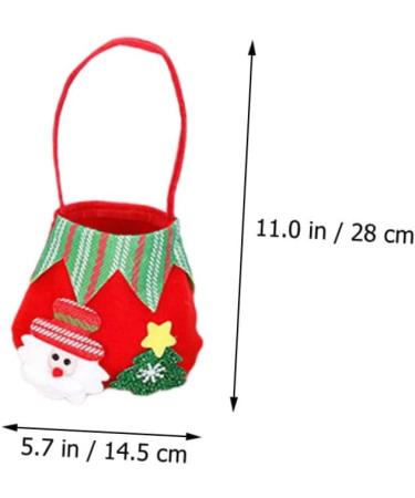 CHILDWEET 4pcs Christmas Candy Bag Xmas Candy Xmas Presents Pouches Xmas Bag Holder Brushed Cloth Snack - Buy Online on SooperMarket.com