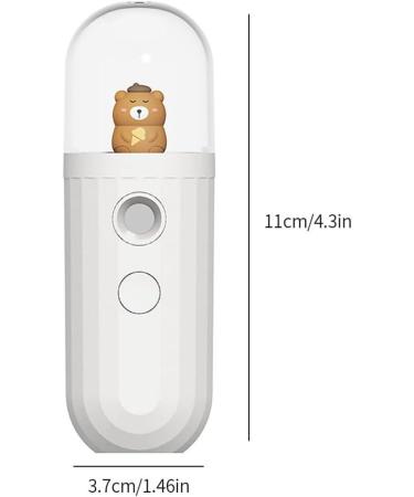 Jorzer Nano Facial Mister - Portable Cool Mist Sprayer for Hydrating & Moisturizing - White 20ml - Buy Online on SooperMarket.com