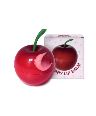 PS.PRETTYSKIN Moisturizing Korean Vegan Lip Balm 0.31oz. (9g) Smooth Soft Texture Hydrating Natural Shine Glossy (Cherry)