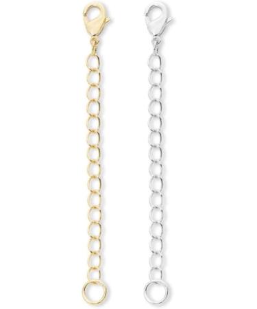 Adabele 925 Sterling Silver 2 Chain Extender | Removable Adjustable Extension for Necklace Anklet Bracelet - SS303-2 - Buy Online on SooperMarket.com