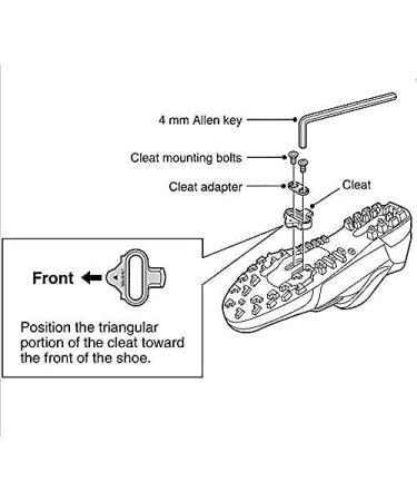 NAACOO Bike Cleats | Compatible with Shimano SPD SH51 SH56 | Spin & Mountain Bike Cleat Clips Set SH51 - Buy Online on SooperMarket.com