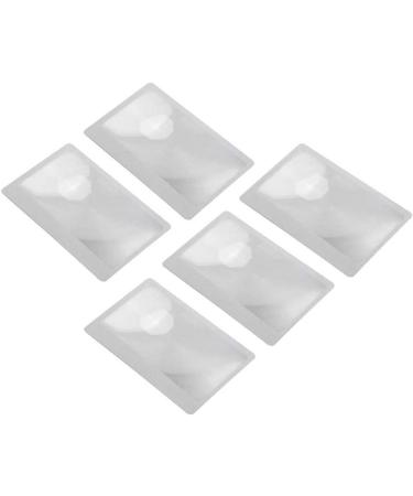 U-K Durable Processed 5pcs 3X Credit Card Shape Magnifiers Transparent Magnifier Fresnel Lens Excellent and - Buy Online on SooperMarket.com