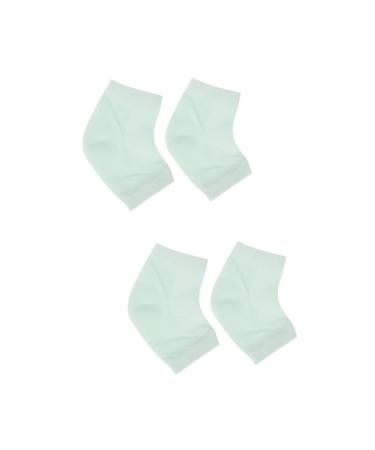 Healeved 2 Pairs Gel Socks Thick Socks Moisturizing Heel Socks Skin Heel Softener Foot Womens Socks Heel Anti-Crack Socks Plantar Sock Absorb Sweat Silicone Gel Men and Women