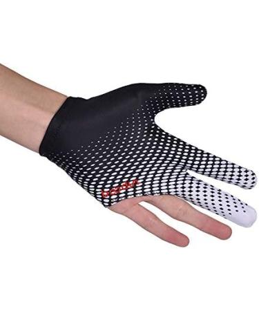 3-Finger Billiard Glove for Men & Women | Pool Cue Glove - Right/Left Hand | Snooker Pool Table Accessory - White - Buy Online on SooperMarket.com