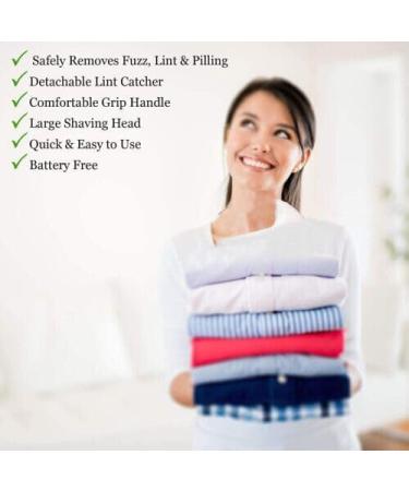 Electric Fabrics Pilling Shaver & Lint Remover | Defuzz Sweaters & Clothes | Remove Fluff Fuzz Balls & Bobbles - Buy Online on SooperMarket.com