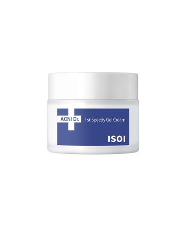 isoi ACNI Dr. 1st Speedy Gel Cream 50ml (1.69 fl.oz) | Soothing and Moisturizing Gel Cream for Oily Skin | Skin Cooling Gel for Redness Relief | Korean Skin Care