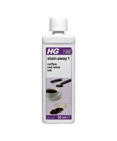 HG Stain Away 1 Removes Coffee Red Wine & Ink Erases Stubborn Marks & Hot Drink Stains From Clothes & Fabric Accessories Textile Safe 50ml (420005106)