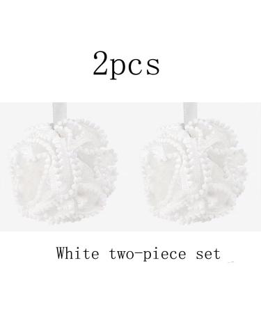 Buy Set of 2 White Mesh Bath Sponges - Soft Durable & Fast Shipping Worldwide - Buy Online on SooperMarket.com