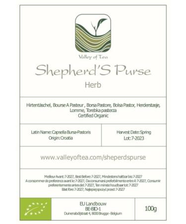 Shepherd's Purse Organic Tea - 100g Capsella Bursa Pastoris Herbal Tea for Natural Wellness - Buy Online on SooperMarket.com